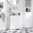 Mobile Sotto Lavabo Bagno 2 Ante 60x30Px62,5 cm in Legno Bianco