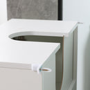 Mobile Sotto Lavabo Bagno 2 Ante 60x30Px62,5 cm in Legno Bianco