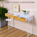 Consolle Moderna per Ingresso e Soggiorno 100x30x75 cm in Metallo Bianco