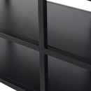 Libreria Scaffale in Metallo 3 Ripiani Nero 100x36x94,5 cm 