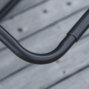 Sedia Sdraio Zero Gravity 90x67x110 cm con Tettuccio e Portabicchieri Nero