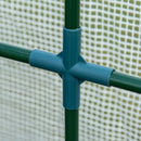 Serra da Giardino 214x118x212 cm Porta Avvolgibile Bianca