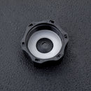 Base per Ombrellone da Giardino 4 Pezzi in Plastica Riempibili con Acqua e Sabbia Nero