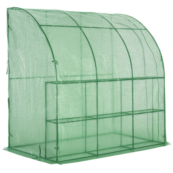 Serra da Parete 2 Ripiani 214x120x215 cm in Acciaio e PE Verde online