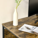 Scrivania da Ufficio 120x60x75 cm in Legno e Metallo Marrone Rustico