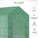 Serra da Giardino 214x143x195 cm con 2 Ripiani Portavasi Verde