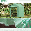 Serra da Giardino 214x143x195 cm con 2 Ripiani Portavasi Verde