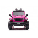 Macchina Elettrica per Bambini Fuoristrada Jeep Wrangler Rubicon 12V con Telecomando Rosa