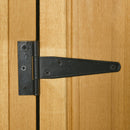 Casetta Box da Giardino Porta Utensili 77x54,2x179 cm in Legno Impermeabile Giallo