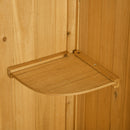 Casetta Box da Giardino Porta Utensili 77x54,2x179 cm in Legno Impermeabile Giallo