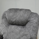 Poltrona Relax Manuale Reclinabile in Tessuto Grigio