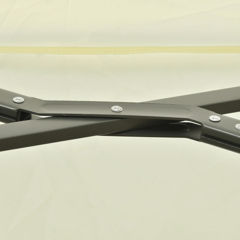 Ombrellone da Giardino Doppio 440x270x250 cm in Poliestere Beige