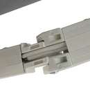 Tenda da Sole Avvolgibile a Parete 395x245 cm in Metallo e Poliestere Grigio