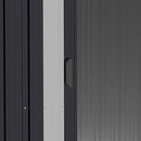 Casetta Box da Giardino Porta Utensili 200x150x190 cm in Acciaio Zincato Nero