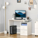 Scrivania da Ufficio 108x48x76 cm in Legno Bianco