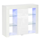 Credenza Moderna con Mensole 97x35x83 cm in Legno truciolare Bianco