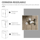 Credenza Moderna Alta 71x41x178 cm in Legno truciolare Grigio