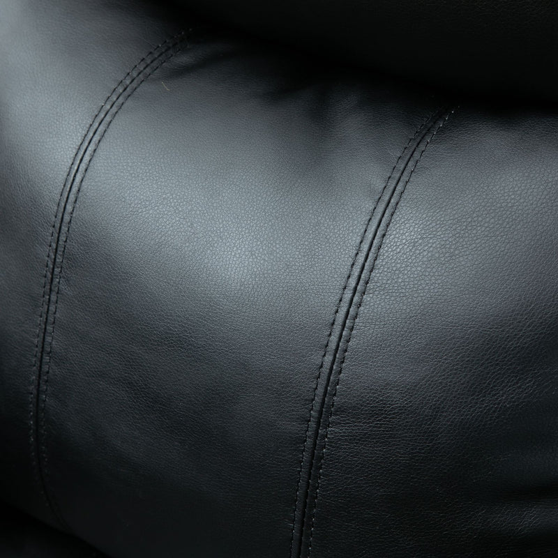 Poltrona Alzapersona Elettrica 1 Motore in Similpelle Nero