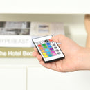 Credenza Moderna 3  Ante con Luci LED 155x40x92 cm in Legno Bianco