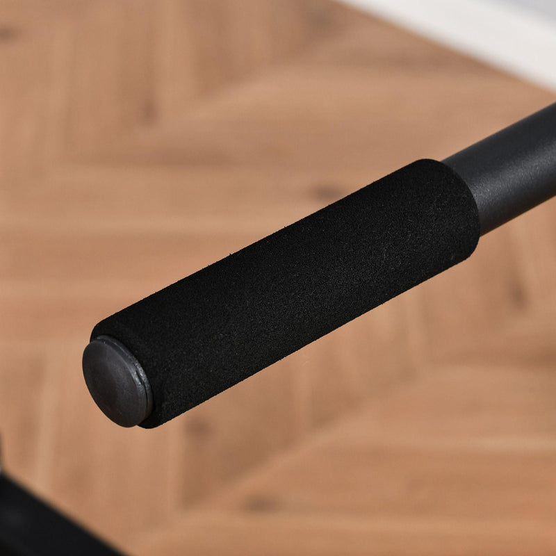 Stazione Fitness Multifunzione 155x118x220 cm in Acciaio Nero