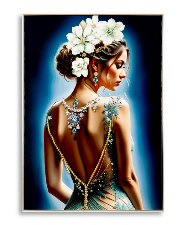 acquista Dipinto su Tela Laccato Isabel con Cornice 72x4x102 cm in Pino e Tela e Plastica