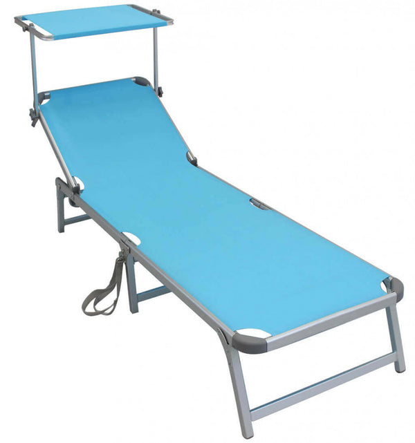 Lettino Prendisole da Giardino 188x59x30h cm in Textilene Vari Colori prezzo