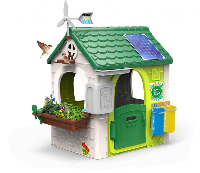 Casetta Gioco per Bambini Eco House 150x150x165 h cm in Plastica Multicolor