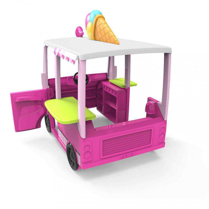 Casetta Gioco per Bambini Food Truck 130x108xh 134,5 h cm in Plastica Multicolor