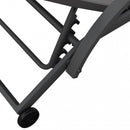 Lettino Prendisole da Giardino Malaga Impilabili 196,5x71x92,5 h cm in Alluminio Antracite