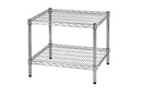 Scaffale in Acciaio Cromato 2 Ripiani Tosini Linea 2X60 - 60x60x50cm\/