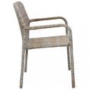 Poltrona Azore 56x59x82 h cm in Wicker Marrone