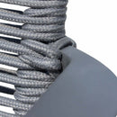 Poltrona Catalina 55x60x87 h cm in Alluminio Antracite