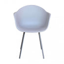 Poltrona Maui 63x55x79 h cm in Plastica Tortora