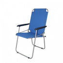 Spiaggina Pieghevole 54,5x41x44/91,5 h cm in Alluminio Blu