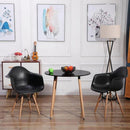 Set 4 Sedie di Design con Braccioli 62,5x44x80 cm Federica Nere