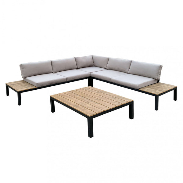 Salotto Angolare Tokyo con Cuscini in Alluminio Antracite acquista