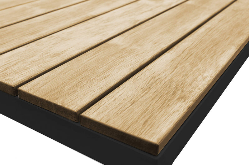 Salotto Angolare Tokyo con Cuscini in Alluminio Antracite