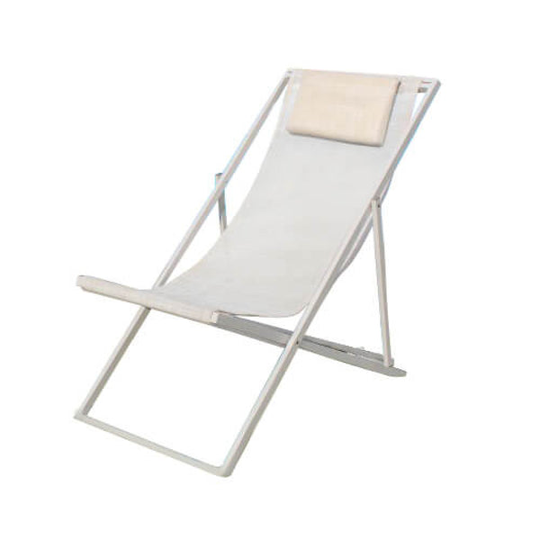 Sdraio Avana 97x52x76 h cm in acciaio Tortora sconto