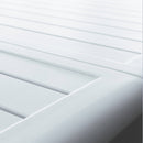 Tavolo Allungabile Maracaibo 160/240x90x76 h cm in Alluminio Bianco