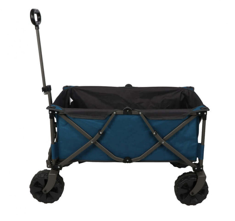 Carrello Pieghevole 92x50x59 h cm in Acciaio Blu