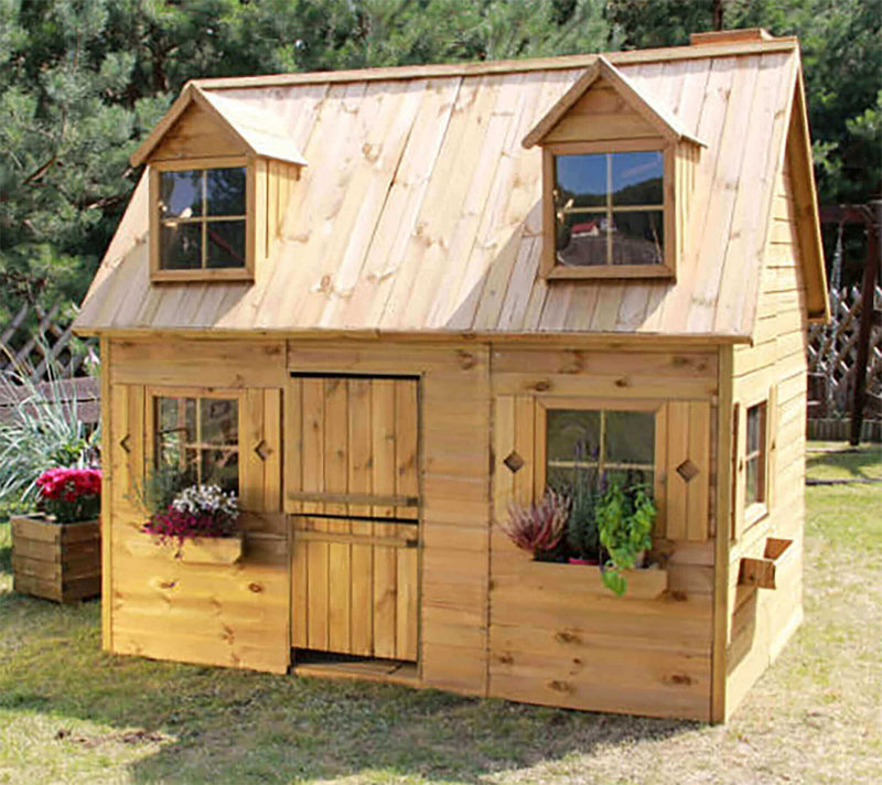 Casetta Gioco per Bambini in Legno Maia 161x248x218 h cm in Legno