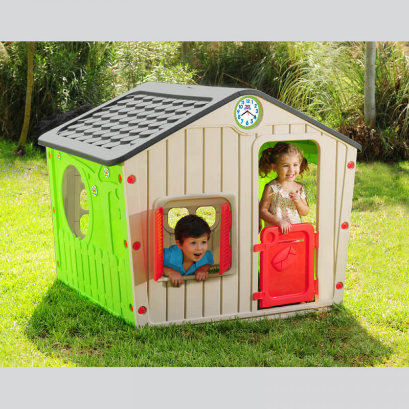 Discovery – Costruisci La Tua Capanna Per Bambini, Casetta Giocattolo Con Aste, Colori Blu, Arancione, Giallo