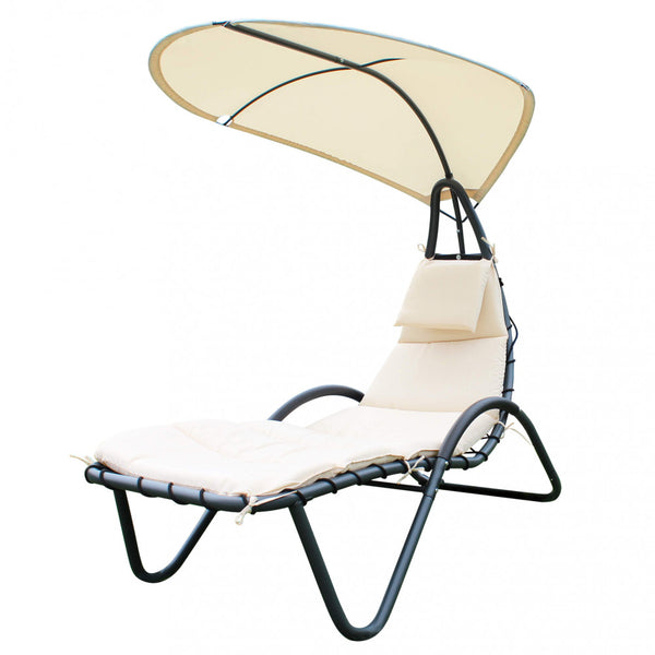 prezzo Dondolo Caprera C/Tettuccio 170x125x160 h cm in Acciaio Tortora