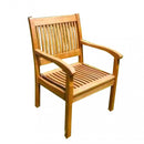 Poltrona Large 58x62x88 h cm in Legno Marrone