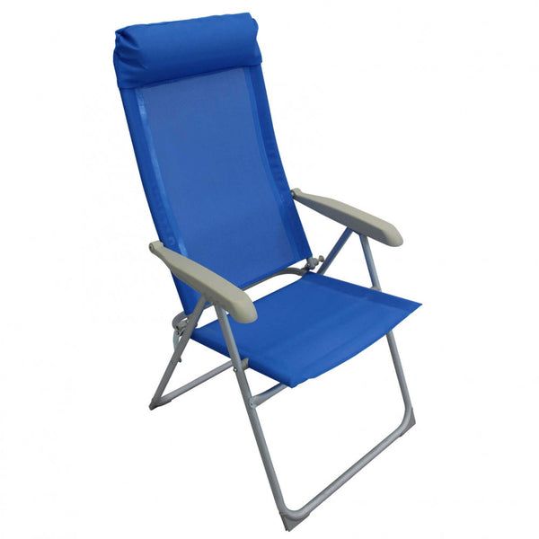 Poltrona Miami 47,5x43x44/120 h cm in Textilene Azzurro online