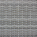 Set Salotto da Giardino Divano 2 Poltrone e Tavolino con Cuscini in Wicker Grigio