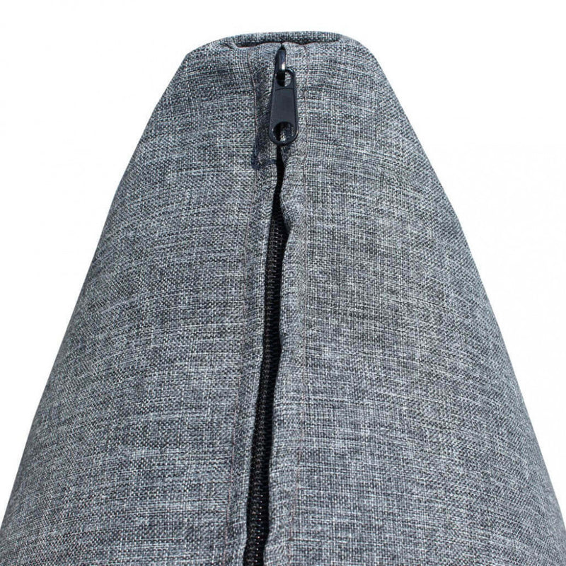 Set Salotto da Giardino Divano 2 Poltrone e Tavolino con Cuscini in Wicker Grigio