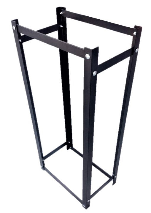 Portalegna per Camino da Interno o Esterno 40x25x99,5 cm in Acciaio King Nero