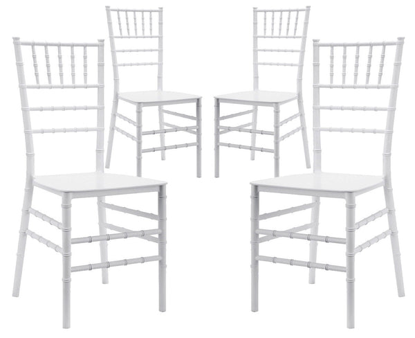 sconto Set 4 Sedie 90,5x40x5x40 cm in Polipropilene Bianco