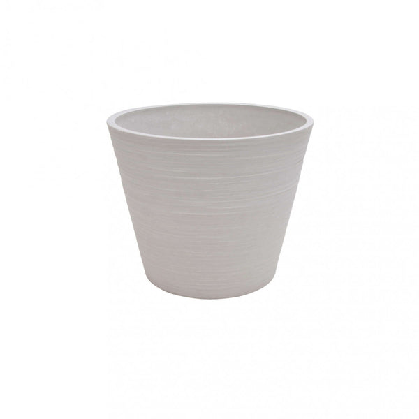 sconto Vaso Grande Camelia Ø41x33,3 cm in Fibra sintetica Bianco